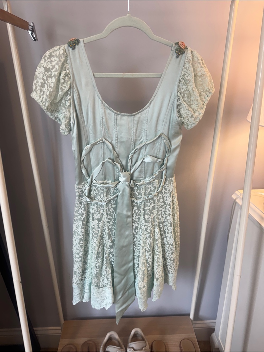 LoveShackFancy Florent Dress Enchanted Leaves NWT Size 2 - Picture 3 of 4
